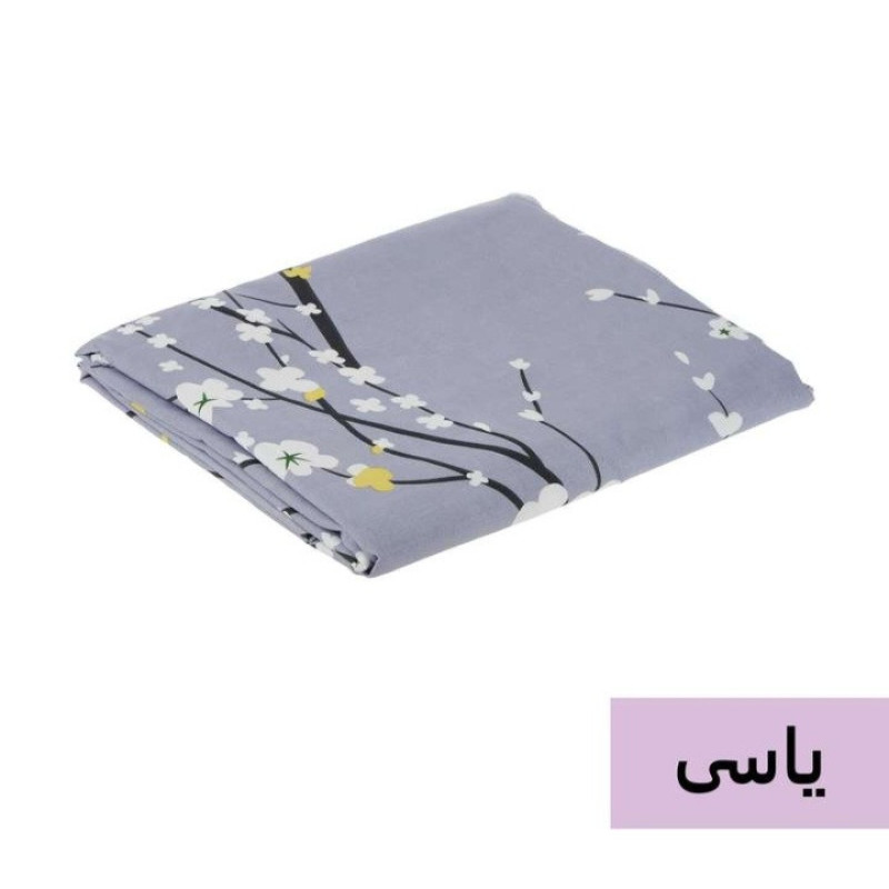 سرویس ملحفه طرح شکوفه کد 180 دو نفره سه تکه
