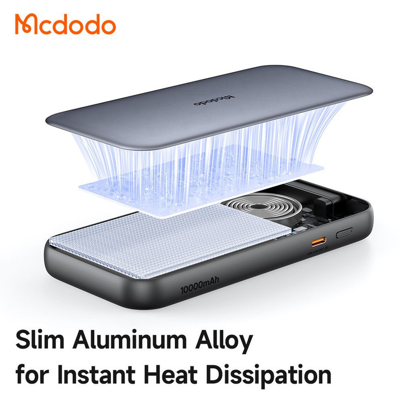 پاوربانک 45 وات مک دودو مدل MC-592 ظرفیت 10000 میلی‌آمپرساعت به همراه یک عدد کابل USB-C