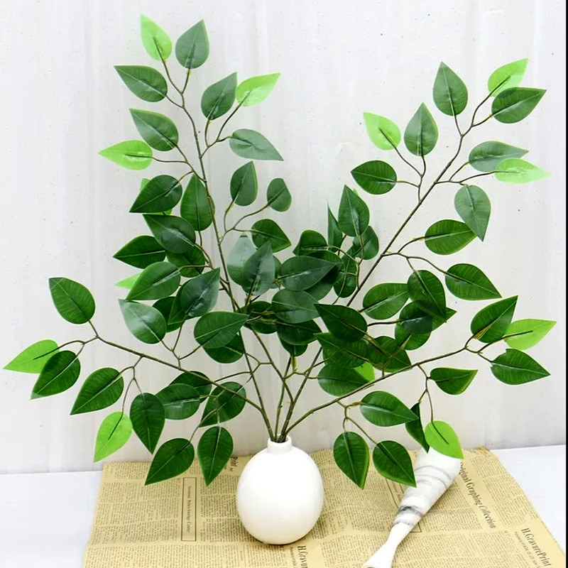 گل مصنوعی مدل بوته برگ درخت بنیان