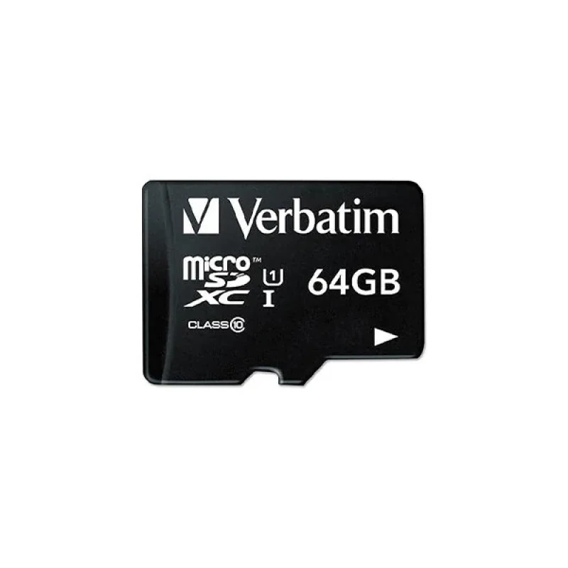کارت حافظه Micro SDXC ورباتیم مدل Premium کلاس 10 UHS-I سرعت 90MBS ظرفیت 64 گیگابایت به همراه آداپتور