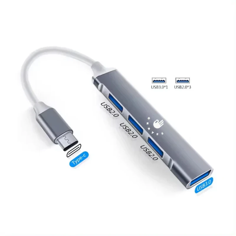 هاب 4 پورت USB-C اکی یس مدل 4IN1 TYPE-C