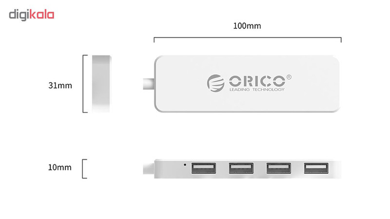 هاب USB 2.0 چهار پورت اوریکو مدل FL01
