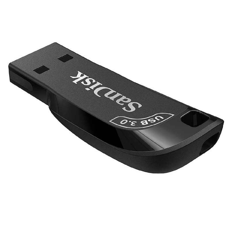 فلش مموری 64 گیگابایت سن دیسک مدل ULTRA SHIFT CZ410 با رابط USB 3.1، سرعت خواندن 100 مگابایت بر ثانیه، نرم‌افزار امنیتی SanDisk SecureAccess و بازیابی فایل RESCUEPRO Deluxe، مناسب ضبط خودرو و تلویزیون