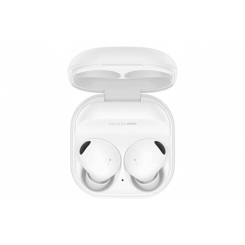 هدفون بلوتوثی سامسونگ مدل Galaxy Buds2 Pro با نویز کنسلینگ فعال (ANC)، درگاه شارژ USB Type-C، دارای میکروفون سه‌گانه، مقاوم در برابر رطوبت و عرق، مجهز به سنسور شتاب‌سنج و مقاومت در برابر آب IPX7