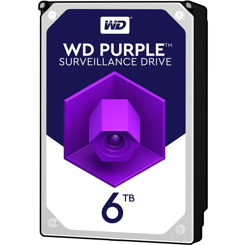 هارد دیسک اینترنال وسترن دیجیتال با رابط SATA 3.0 مدل WD 6TB Purple 256MB SATA 6Gbs ظرفیت 6 ترابایت