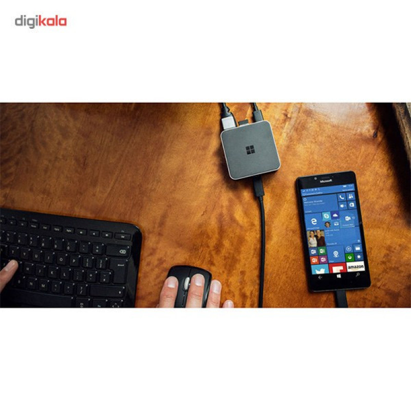 داک USB-C به HDMI و DisplayPort مایکروسافت مدل Lumia HD-500
