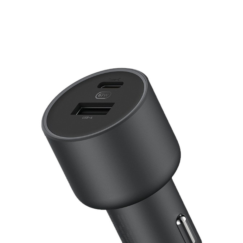 شارژر فندکی 67 وات دو پورت شیائومی مدل CC07ZM به همراه کابل شارژ USB-C به طول 1 متر