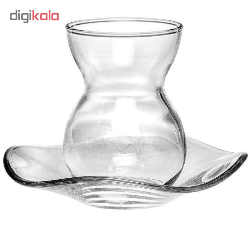 ست فنجان و نعلبکی پاشاباغچه سری دانتل 96574 بسته 6 نفره