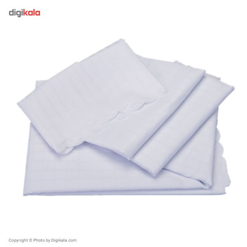 رومیزی پلی استر مستطیلی 220 × 150 رزین تاژ طرح چهارخونه