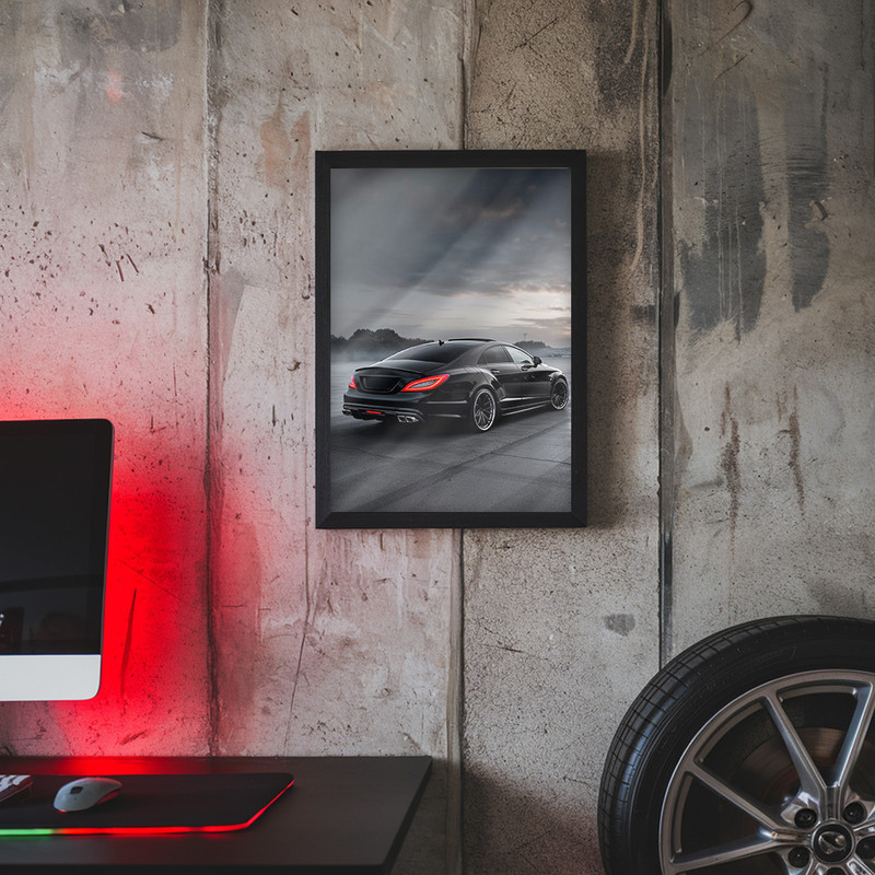 تابلو کار ادیت طرح مرسدس بنز cls 63 فریم مشکی