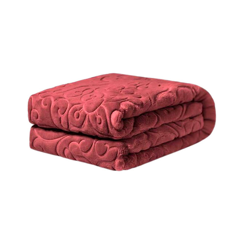 پتو یک نفره گلبافت مدل الوان گل برجسته کد 60078 سایز 220x160 سانتی‌متر