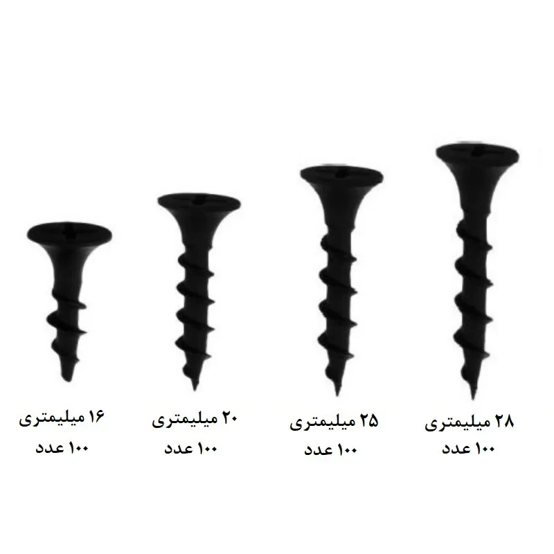 پیچ ام دی اف تکنو باغلانتی مدل MDF-16-20-25-30 مجموعه 400 عددی