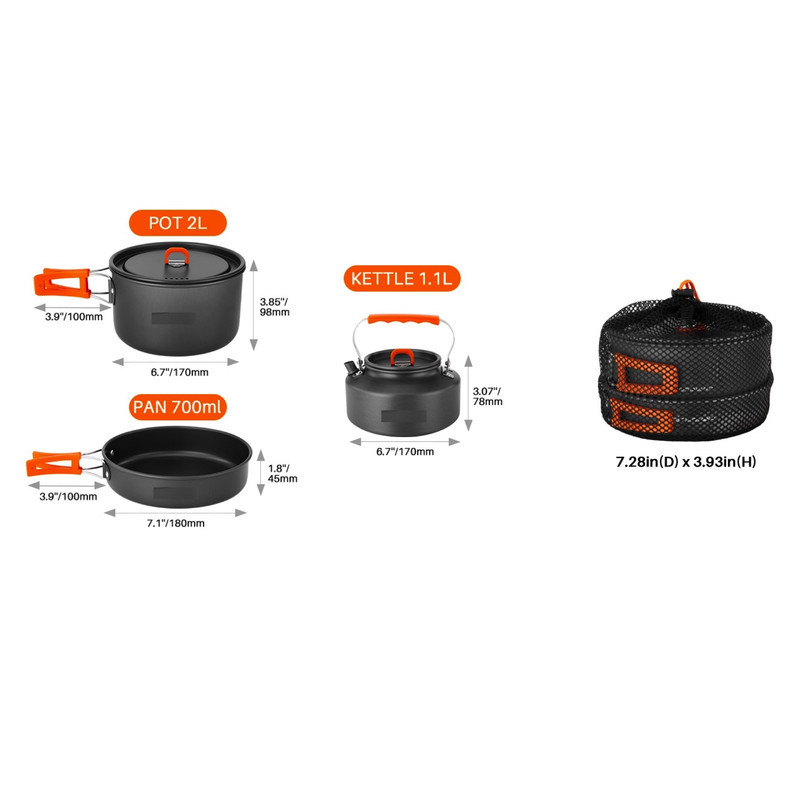 مجموعه ظروف سفری پکینیو مدل spice-4