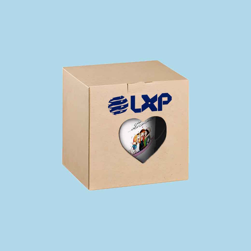 ماگ ال ایکس پی طرح کادو برای رفیق کد 280 به همراه زیر لیوانی