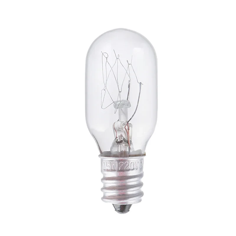 لامپ چرخ خیاطی مدل استوانه ای کد 220V-15W-E12-ST20 پایه E12