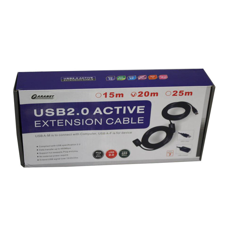 کابل افزایش طول USB 2.0 فرانت مدل U2CF100 طول 10 متر