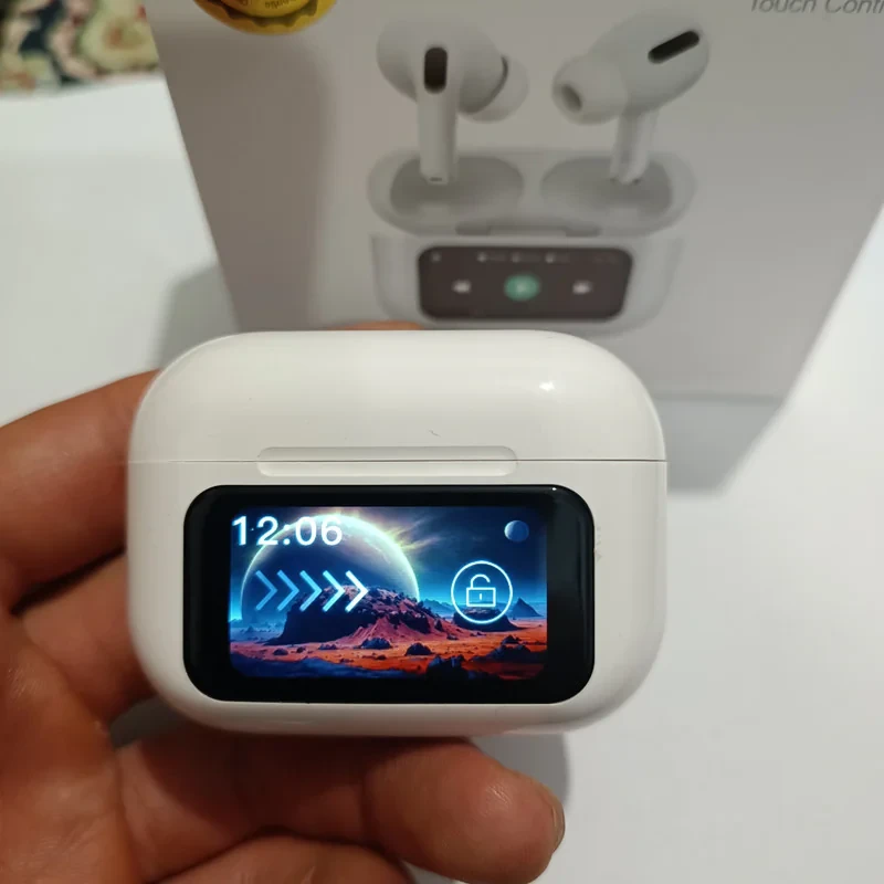 هدفون بلوتوثی مدل 8455ا airpods pro screen 2024