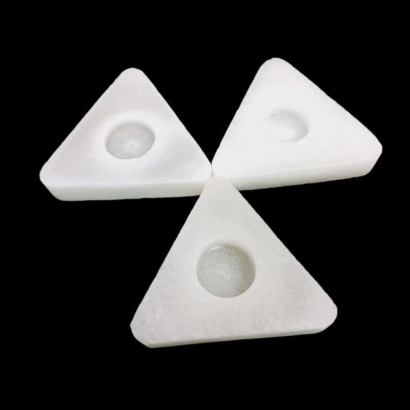جاشمعی سنگ نمک مدل 3triangle مجموعه سه عددی
