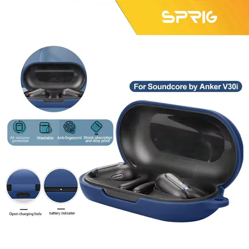کاور اسپریگ مدل Silicone-SP مناسب برای کیس هدفون بی سیم انکر Soundcore V30i