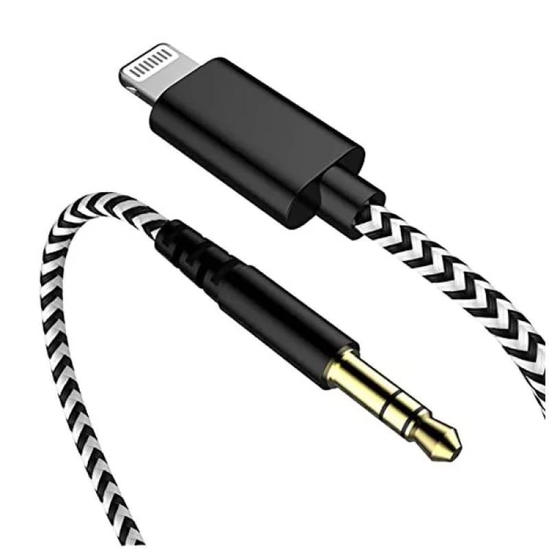 کابل تبدیل لایتنینگ به AUX مدل GL-060-1 طول 1 متر