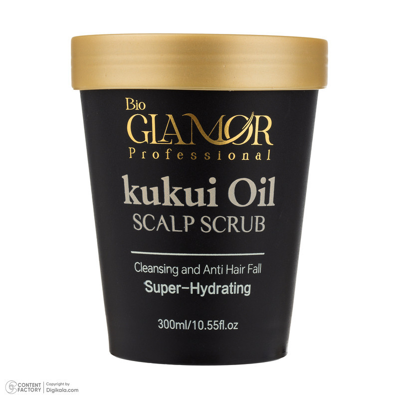 اسکراب پوست سر گلامور مدل kukui oil حجم 300 میلی لیتر
