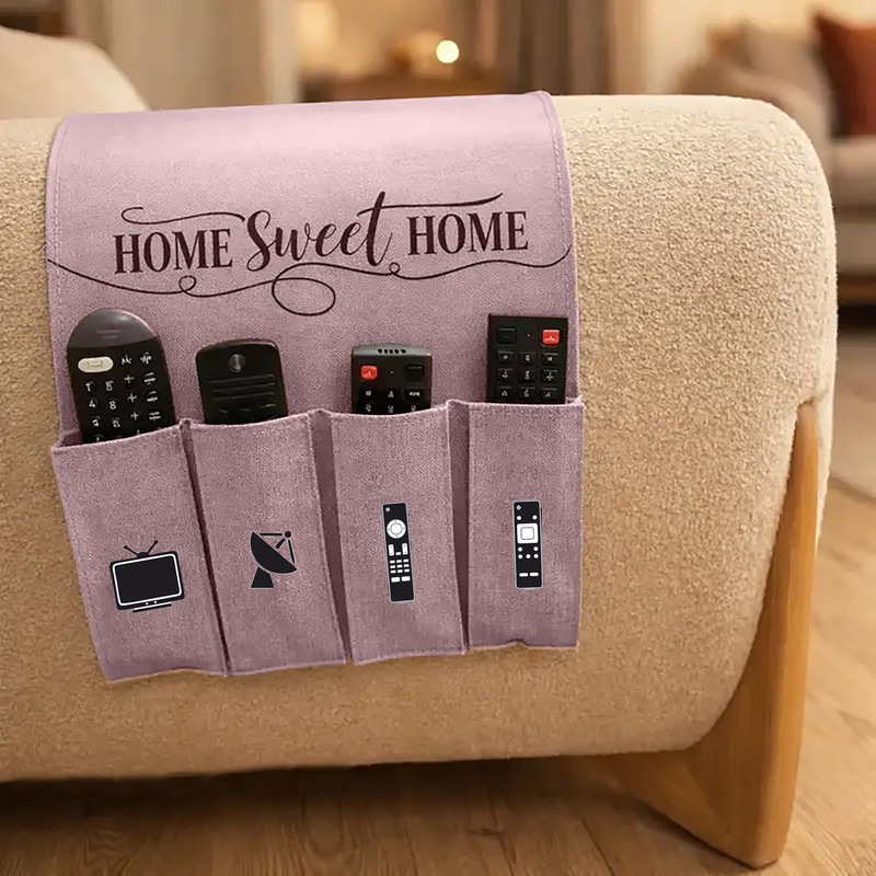 جای ریموت کنترل طرح لینن مدل HOME SWEET HOME کد R1