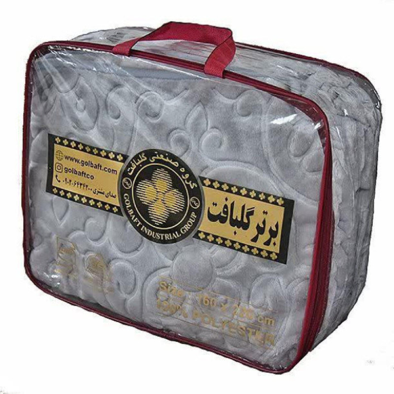 پتو گلبافت مدل الوان برجسته کد 350 سایز 240x220 سانتی متر