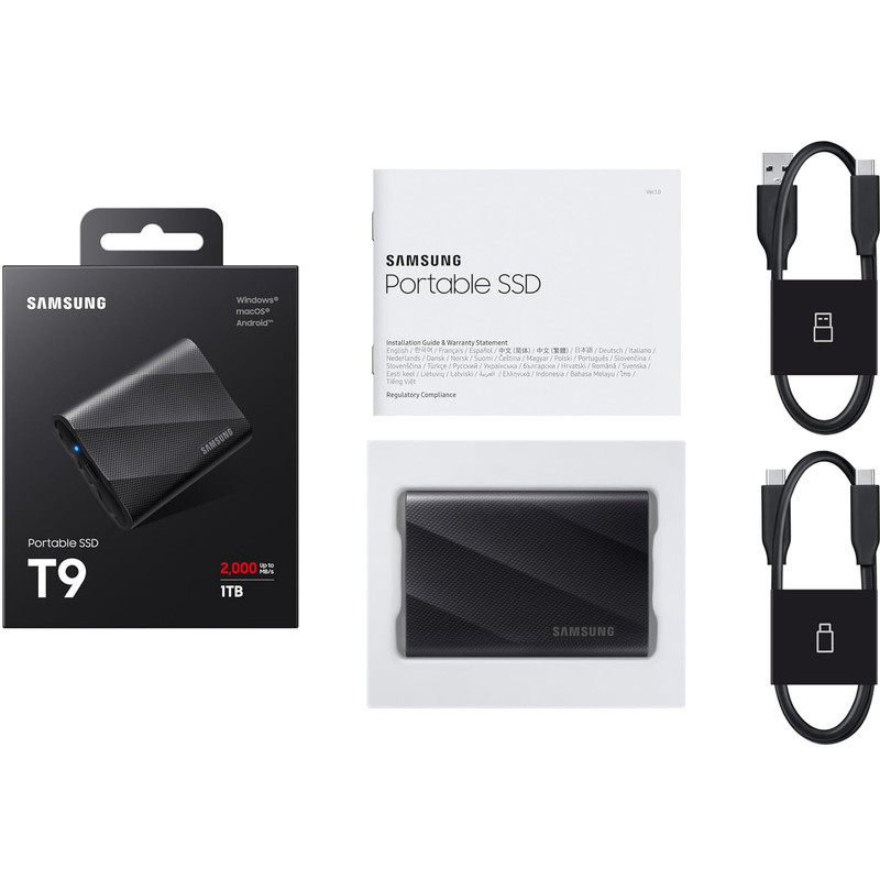 اس اس دی اکسترنال سامسونگ مدل T9 ظرفیت 1 ترابایت رابط USB 3.2 Gen2