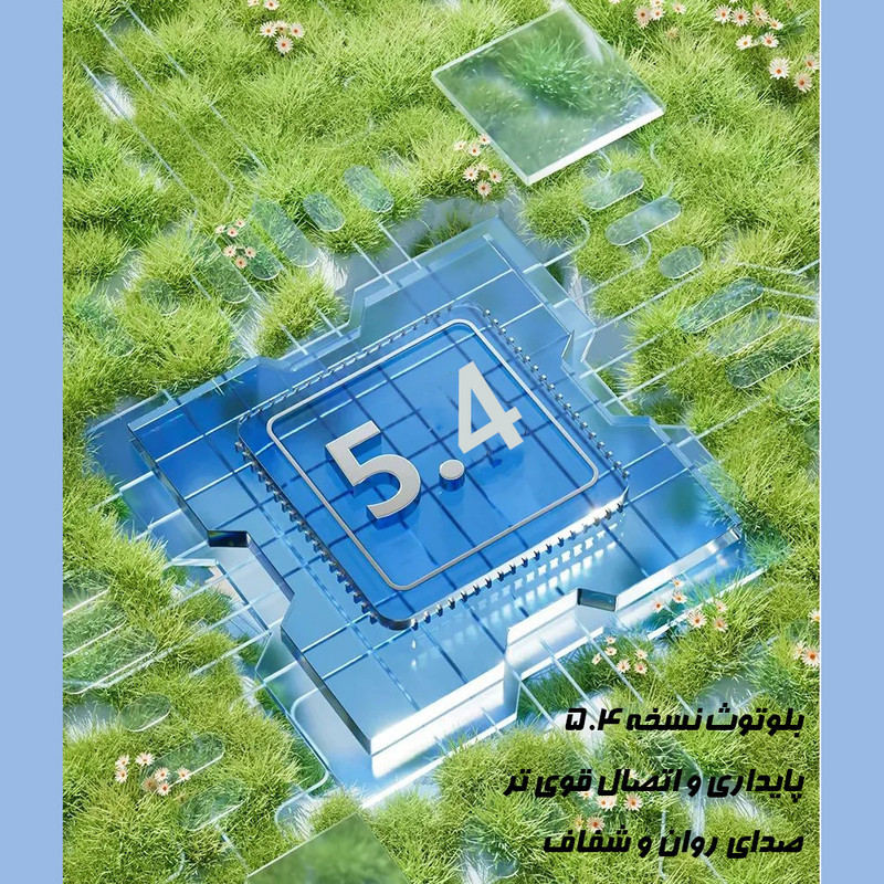 هدفون بلوتوثی گردنی مدل A897BL با نویز کنسلینگ فعال (ANC)، درگاه شارژ USB Type-C، دارای کلیدهای فیزیکی و پنل لمسی جهت مدیریت موسیقی و مکالمه، مقاوم در برابر رطوبت و عرق