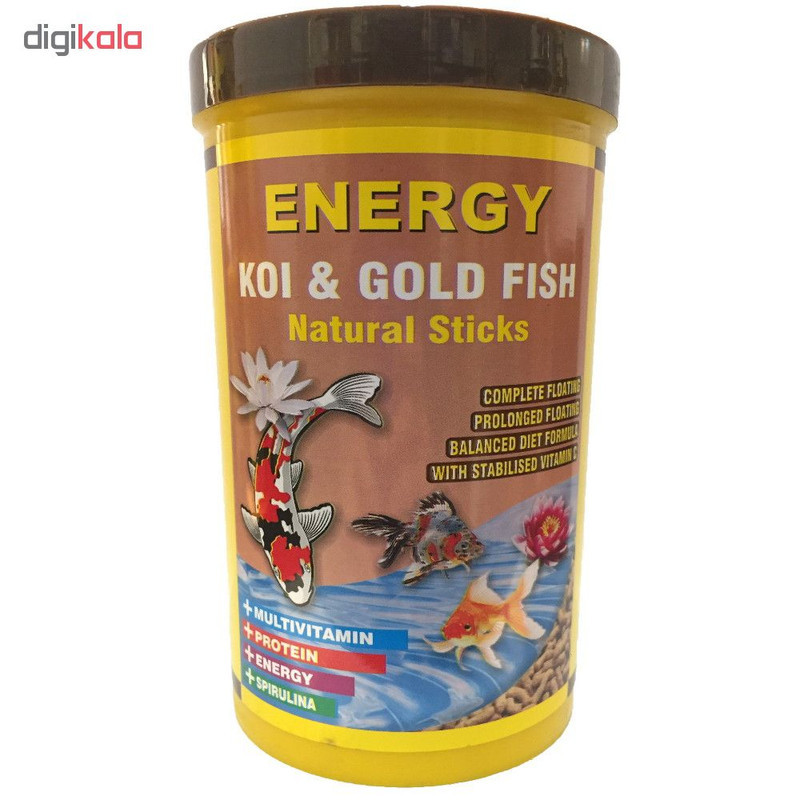 غذا ماهی انرژی مدل KOI & Gold fisf Natural sticks حجم 1000 میلی لیتر