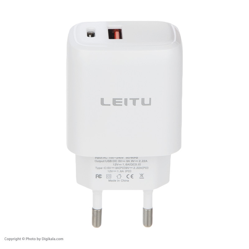شارژر دیواری لیتو مدل LH-13 به همراه کابل تبدیل microUSB