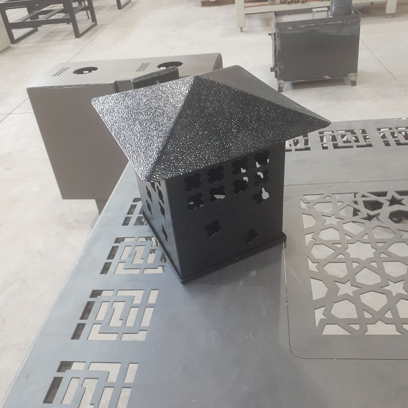 چراغ پارکی مدل اسلیمی فلزی