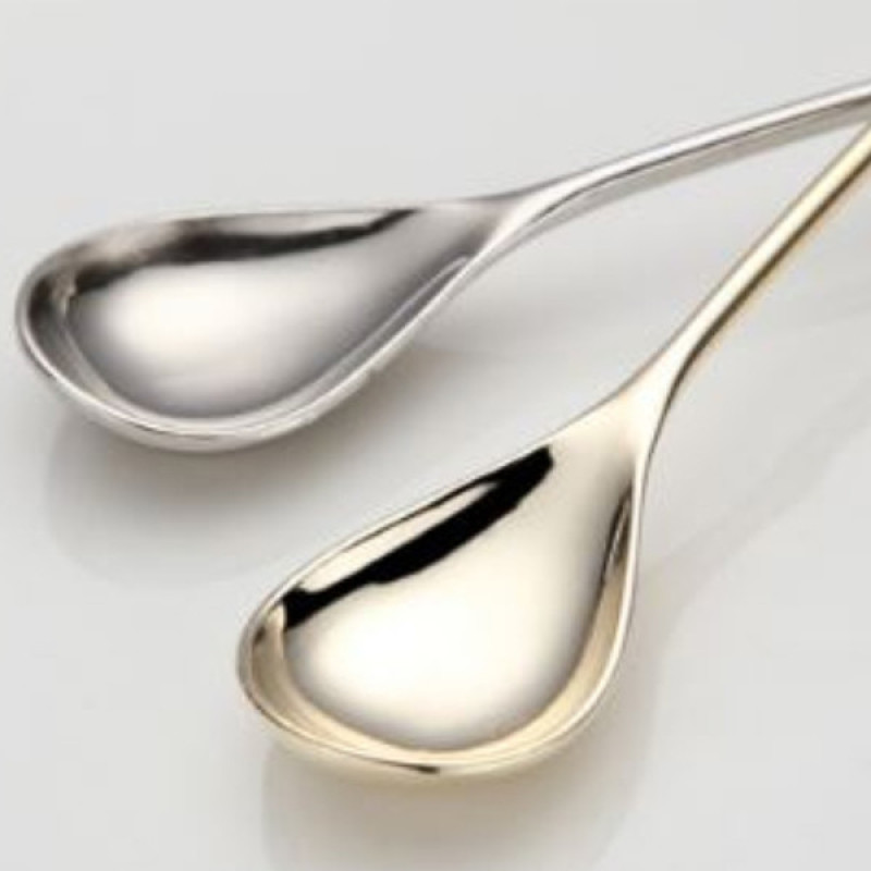 قاشق چای خوری مدل گلبرگ بسته دو عددی
