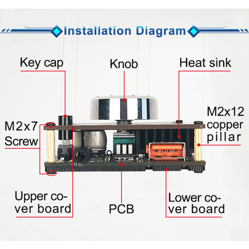 ماژول آمپلی فایر بلوتوثی مدل 100w_x2 کد zk