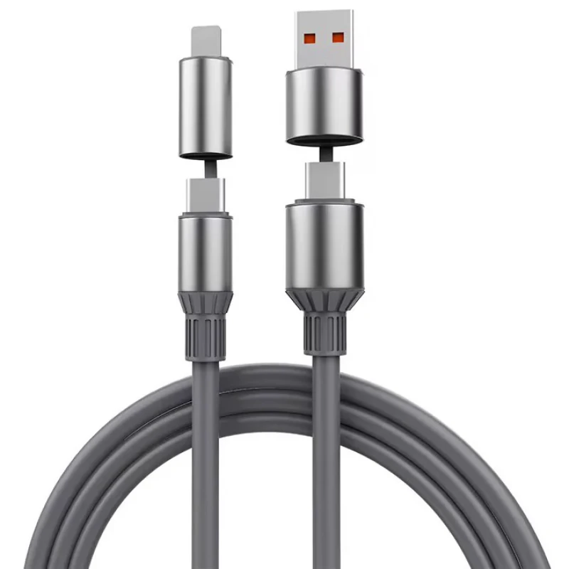 کابل تبدیل USBUSB-C به لایتنینگUSB-C هارمن مدل SUPERFAST240W 4IN1 B200 طول 12 متر