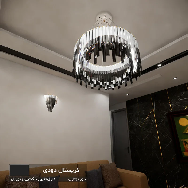 لوستر نورکیا مدل تک حلقه قندیلی کد 1R-55G