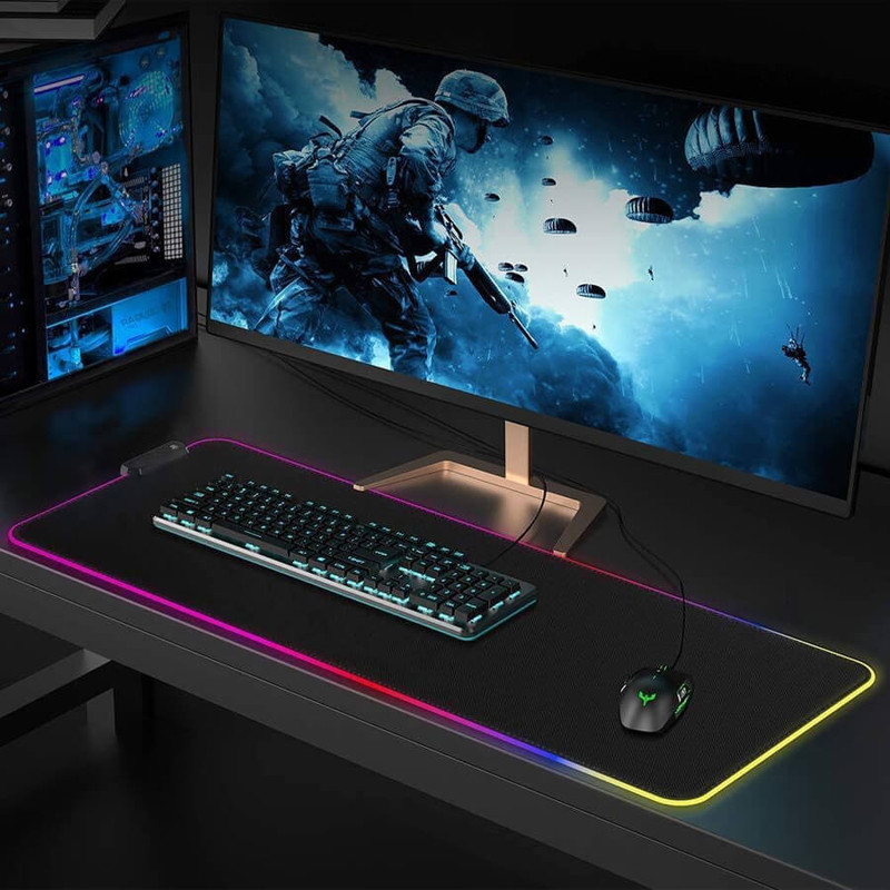 ماوس پد مخصوص بازی مدل RGB 80x30
