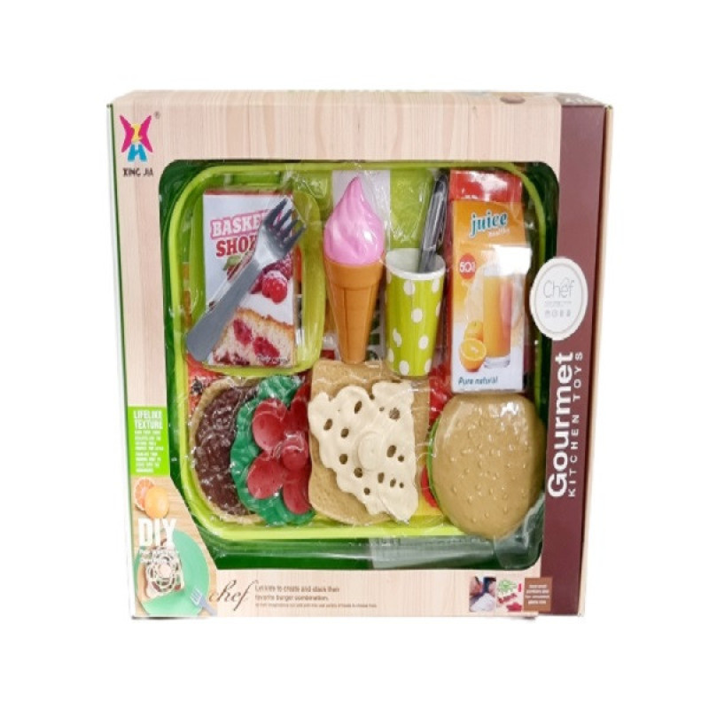 ست اسباب بازی فست فود مدل Gourmet KITCHEN TOYS کد 362