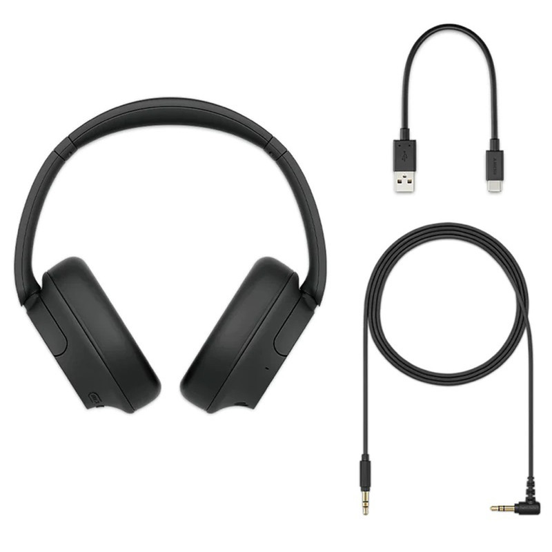 هدفون بلوتوثی سونی مدل WH-CH720N با نویز کنسلینگ فعال (ANC)، درگاه شارژ USB Type-C، دارای اتصالات همزمان به دو دستگاه، طراحی سبک و ارگونومیک