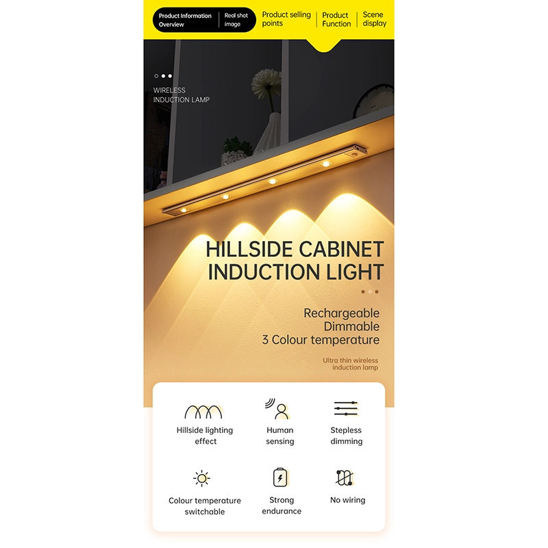 چراغ ال ای دی مدل زیر کابینتی 500mm کد L1602