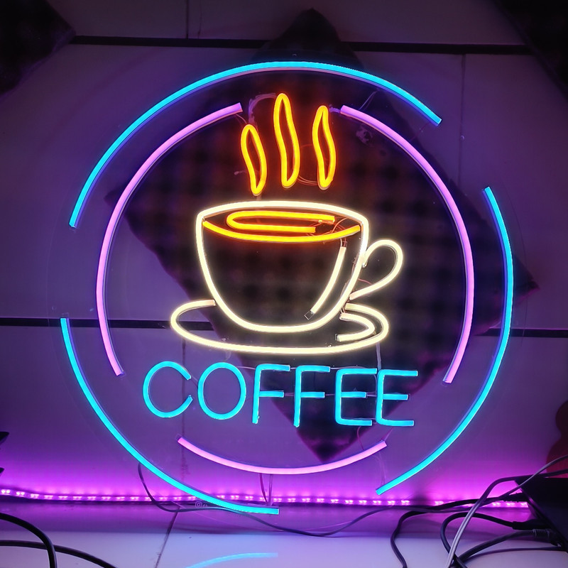 چراغ نئونی طرح coffee کد CO2025