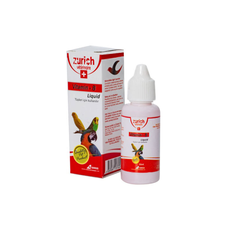 قطره ویتامین ب کمپلکس پرنده زوریخ مدل KICHIPET وزن 30 گرم