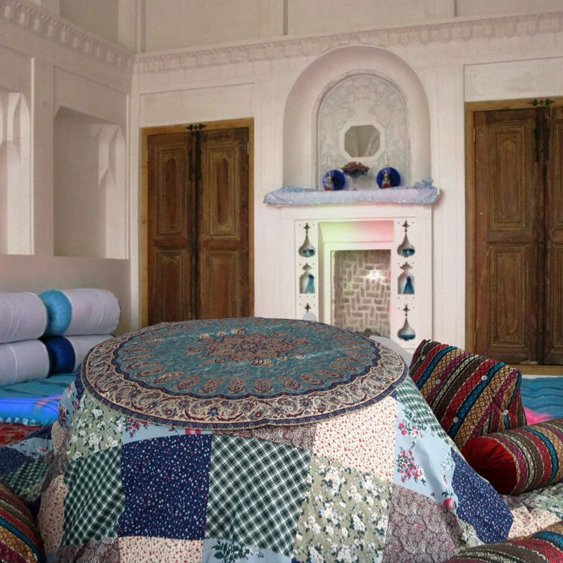 لحاف کرسی خانه سبز اسماعیلی مدل GL-Chili سایز 400x400 سانتی متر