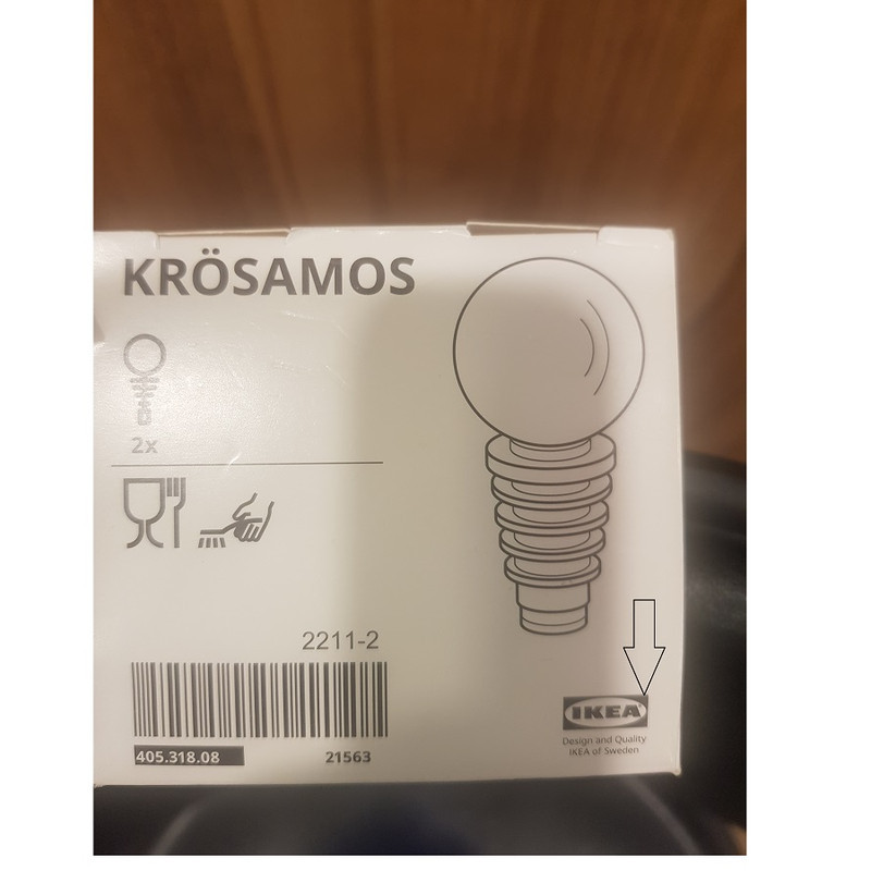 درپوشبطری ایکیا مدل KRÖSAMOS کد 1808 مجموعه 2 عددی