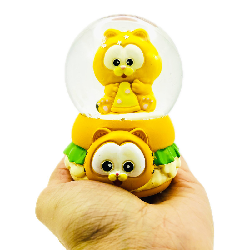 گوی چراغ‌دار مدل Garfield طرح پیشی تنبل و پیتزا کد A6379