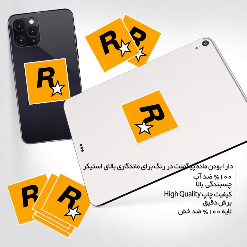 استیکر تزئینی موبایل و تبلت ماسا دیزاین طرح ROCKSTAR مدل NW032