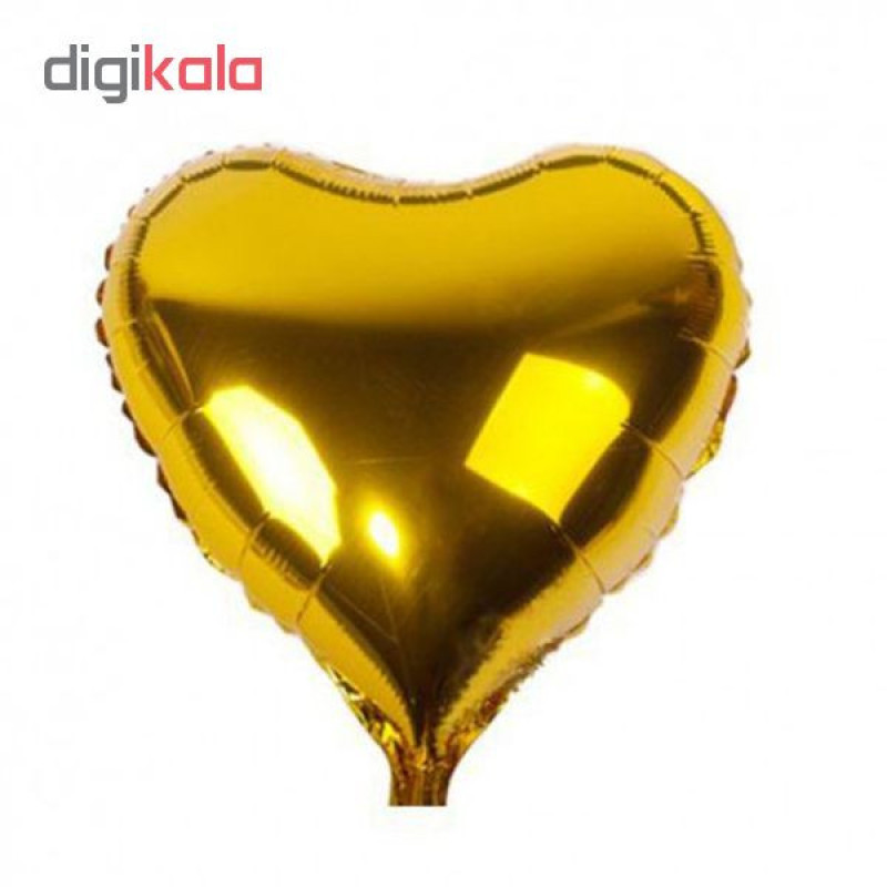بادکنک فویلی طرح Heart کد 203 بسته 10 عددی