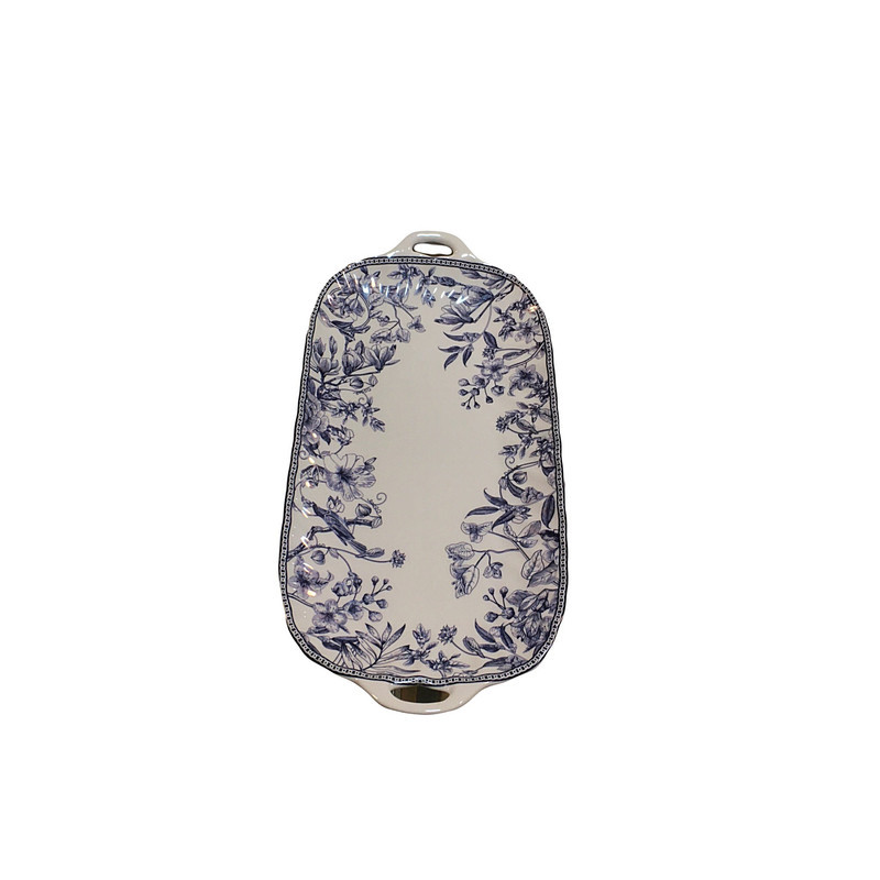 رولت‌خوری چینی گلد کیش مدل لوتوس GK701121-1 مناسب سرو و پذیرایی، قابل شستشو با دست و ماشین ظرفشویی