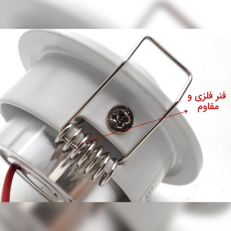 لامپ هالوژن ال ای دی 3 وات زاک مدل چشم قورباغه ای COB بسته 10 عددی