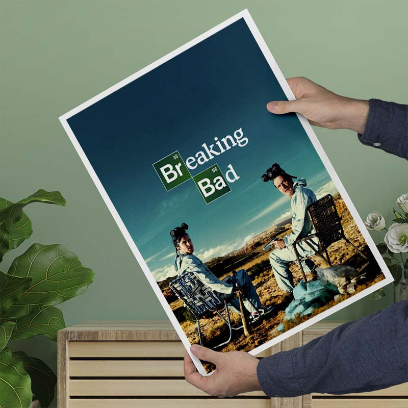 پوستر کارنيکا طرح بریکینگ بد Breaking Bad کد 96093 مجموعه 8 عددی